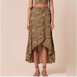 NWTs Anthro LUSANA Willow Wrap Skirt Size XS